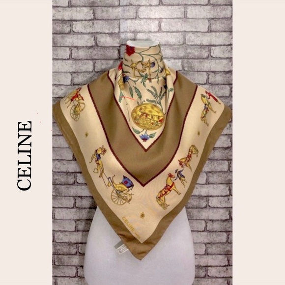 🔥Authentic Celine Silk Scarf - Picture 1 of 7